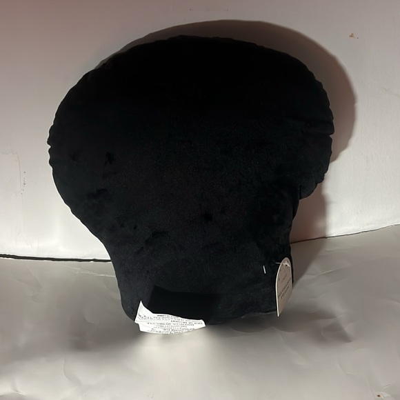 Halloween Black & Silver Skull Pillow 14”H x 13”W - Picture 3 of 5